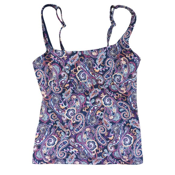 Lands' End | Swim | Nwt Lands End Womens Navy Retro Paisley Print ...